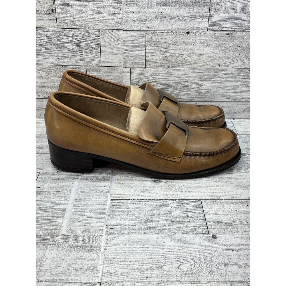 Vintage Bass Weejuns Shoes Women Size 7.5M Leather Loafers Slip On Penny Moc 90s - Picture 3 of 11